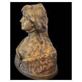 LR - Antique Maurice Se Blanc Bronze Bust Desdémone / Maurice Leblanc, Desdémone