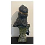 UL - Emmanuel Villians Diane Bust Chalkware Statue - Circa 1900