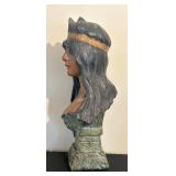 UL - Emmanuel Villians Diane Bust Chalkware Statue - Circa 1900