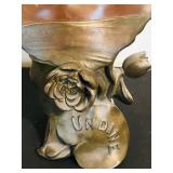 UL - Art Nouveau Spelter Undine Bust Circa 1900