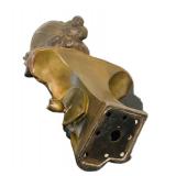 UL - Art Nouveau Spelter Undine Bust Circa 1900