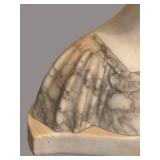UL - Antique Alabaster Bust Art Deco, Early 1900s