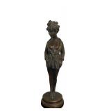 UL - Maurice Millière La Parisienne Bronze Sculpture - Art Deco - France - c.1930