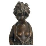 UL - Maurice Millière La Parisienne Bronze Sculpture - Art Deco - France - c.1930