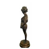 UL - Maurice Millière La Parisienne Bronze Sculpture - Art Deco - France - c.1930