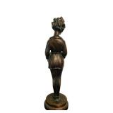 UL - Maurice Millière La Parisienne Bronze Sculpture - Art Deco - France - c.1930