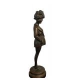 UL - Maurice Millière La Parisienne Bronze Sculpture - Art Deco - France - c.1930
