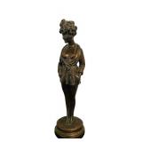 UL - Maurice Millière La Parisienne Bronze Sculpture - Art Deco - France - c.1930