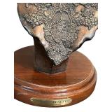 UL - Vintage Emile Pinedo Lys Bust - Bronze Sculpture