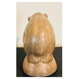 UL - Ceramic Horse & Carved Bear Figurine (Lot of 2)