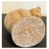 UL - Ceramic Horse & Carved Bear Figurine (Lot of 2)