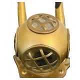 UL - Vintage Brass Diving Helmet Pen Holder with 2 Pens