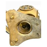 UL - Vintage Brass Diving Helmet Pen Holder with 2 Pens