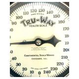 UL - TRU-WAY Health Scale - Vintage 9x11 Bathroom Scale, Continental Scale Works