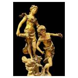 LLR - Louis & François Moreau Art Nouveau Figure Sculpture