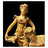 LLR - Louis & François Moreau Art Nouveau Figure Sculpture