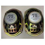 RR - Two Sanyo 6x9 Coaxial Hyper Performance Speaker System Model: SP910