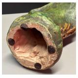 LLR - Vintage Polychrome Plaster Art Nouveau Style Bust Sculpture