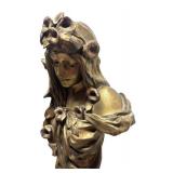 O - Vintage Art Nouveau Bust Sculpture