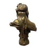O - Vintage Art Nouveau Bust Sculpture