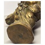 O - Vintage Art Nouveau Bust Sculpture