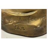 O - Vintage Art Nouveau Bust Sculpture