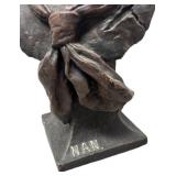 LLR - The Bailey Co. Sam Lord Wise "NAN" Vintage Chalkware Bust Sculpture
