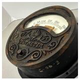 LLR - Vintage Volt Meter - Ornate Cast Iron Case