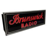 FR - Vintage Brunswick Light Up Advertising Radio Sign