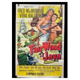 RR - Vintage Unframed Fair Wind to Java Movie Poster Print