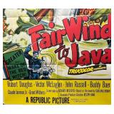 RR - Vintage Unframed Fair Wind to Java Movie Poster Print