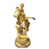 LLR - Louis & François Moreau Art Nouveau Figure Sculpture
