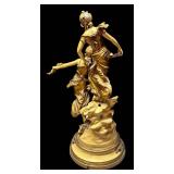 LLR - Louis & François Moreau Art Nouveau Figure Sculpture