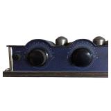 RR - Antique 1927 Neutrowound Super Power  Model Console - Blue Crackle Finish