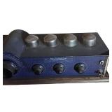 RR - Antique 1927 Neutrowound Super Power  Model Console - Blue Crackle Finish