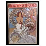 RR - Alphonse Mucha Monaco Monte-Carlo Framed Print