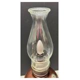 O - Oil Lamp Style Lamp with Glass Chimney