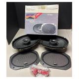RR - Two Sanyo 6x9 Coaxial Hyper Performance Speaker System Model: SP910