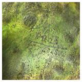 LLR - Vintage Polychrome Plaster Art Nouveau Style Bust Sculpture