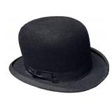 FR - Vintage Knox Premier Quality Bowler Hat - Black Felt Size 7 1/4