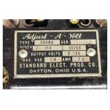 LLR - Standard Electric 500BU Adjust-A-Volt Variable Transformer 115V In 0-135V Out