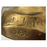 O - Vintage Art Nouveau Bust Sculpture