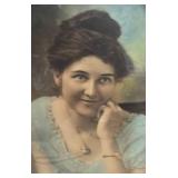 FR - Antique Oval Convex Glass Portrait Print