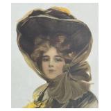 FR - Philip Boileau 1905 Vintage Portrait - Woman in Wide-Brimmed Hat