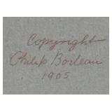 FR - Philip Boileau 1905 Vintage Portrait - Woman in Wide-Brimmed Hat