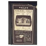 LLR - Philco Transitone Vintage Table Radio - 115V AC/DC, 30W Model: 48-200