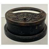 LLR - Vintage Volt Meter - Ornate Cast Iron Case