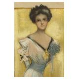 FR - Signed Hamilton King Gouache and Pastel Painting