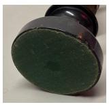 O - Antique Bronze Candelabra - Ornate Floral Art Deco Motif