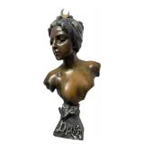 LLR - Antique Diana Bust by Emmanuel Villanis